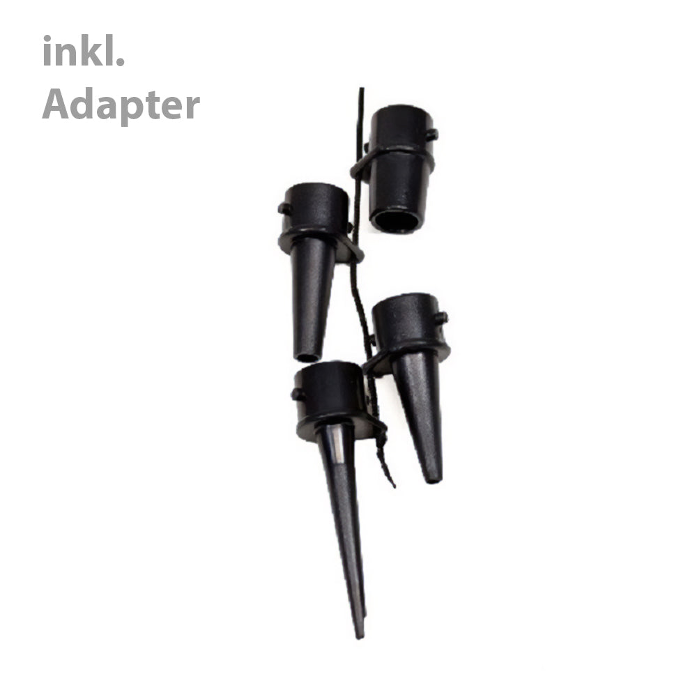 EXPLORER floor pump 2x2 L - double-stroke piston pump camping air bed pool boat