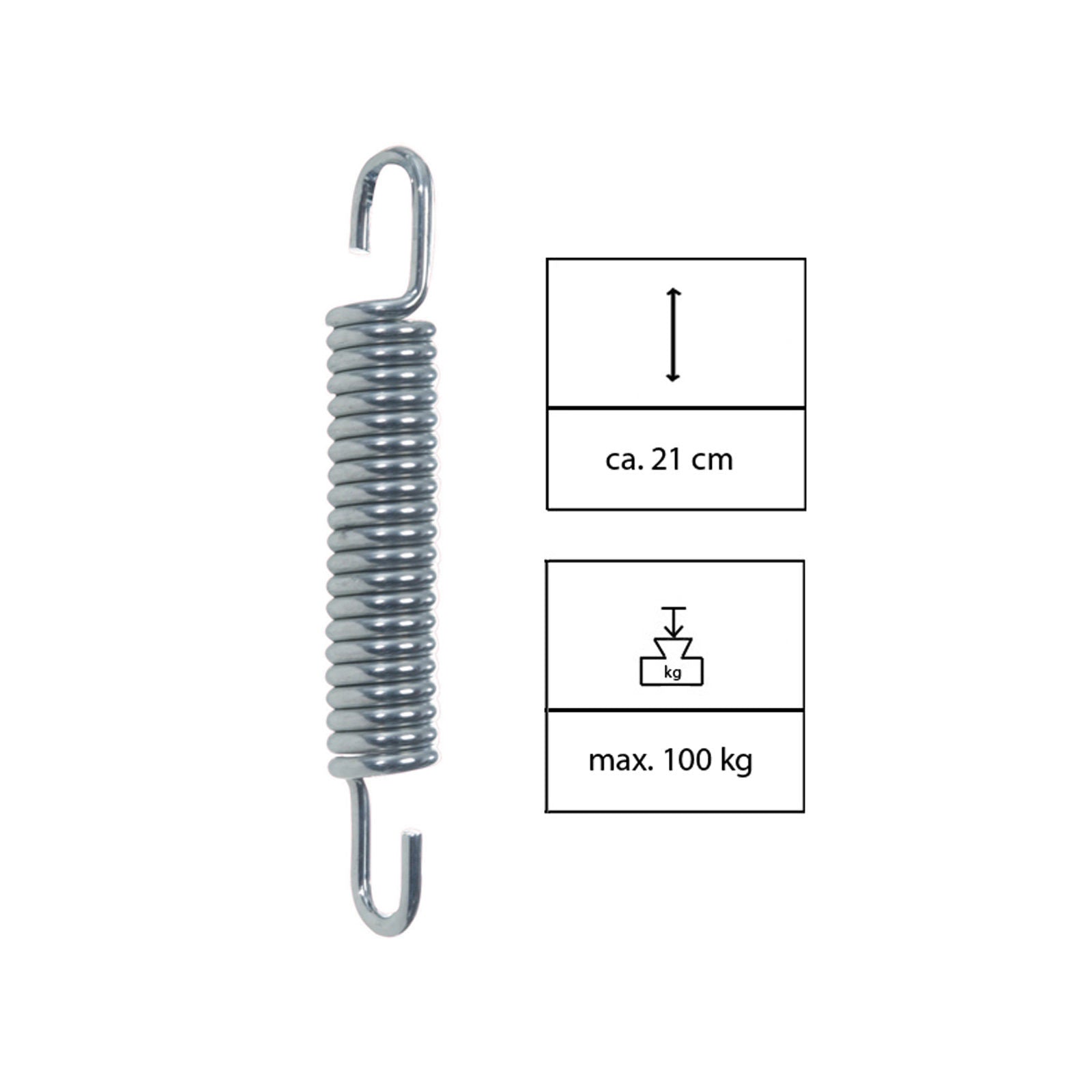 Hamacs AMAZONAS Sono à ressorts de tension, fixation murale, suspension au plafond