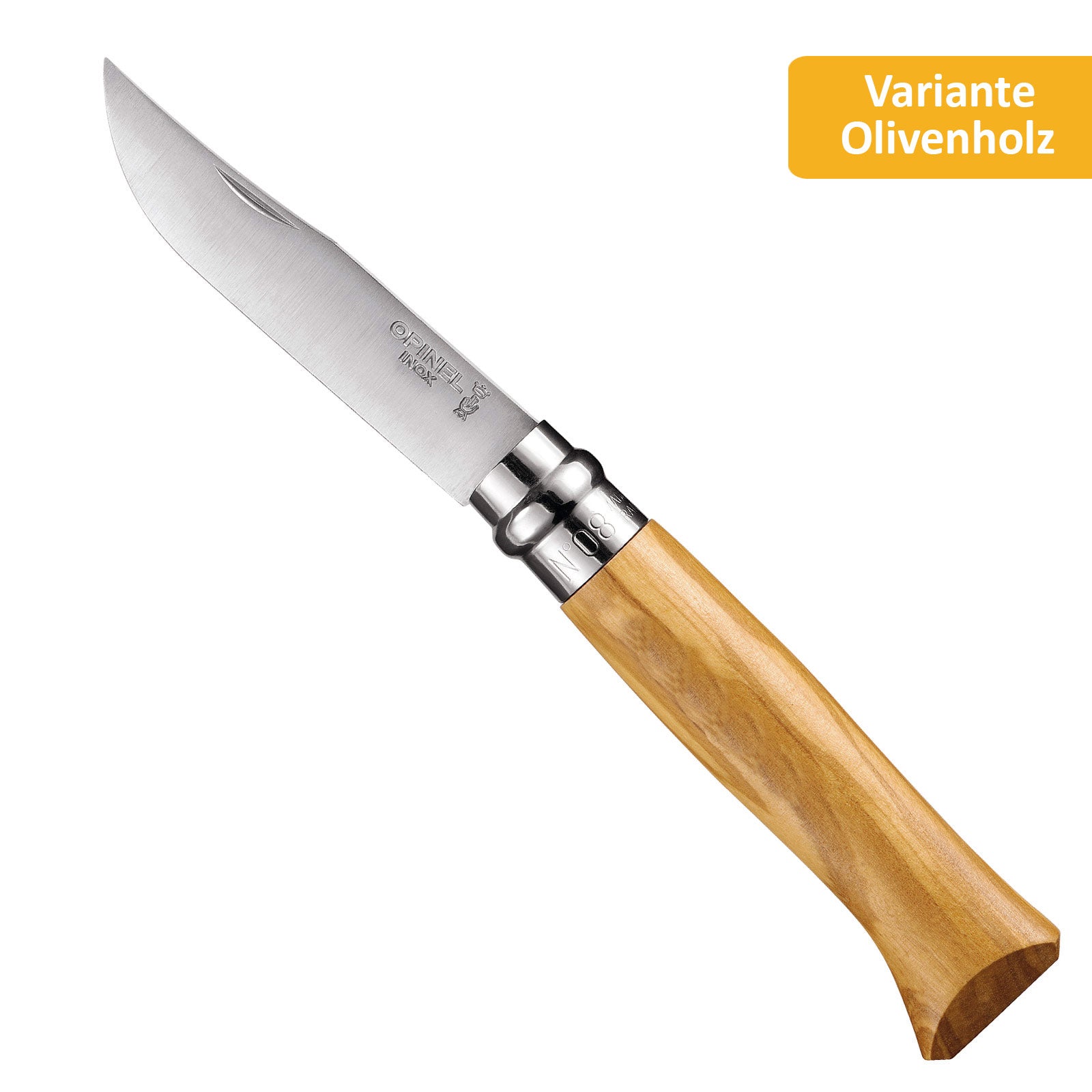 OPINEL Klappmesser No 8 Taschenmesser Messer Eiche Olive Walnuss Bubinga Stahl