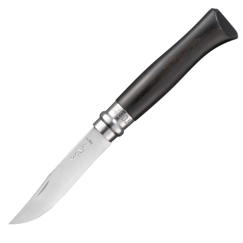 Couteau pliant OPINEL n°8 - Couteau de poche de jardin extérieur en acier ébène