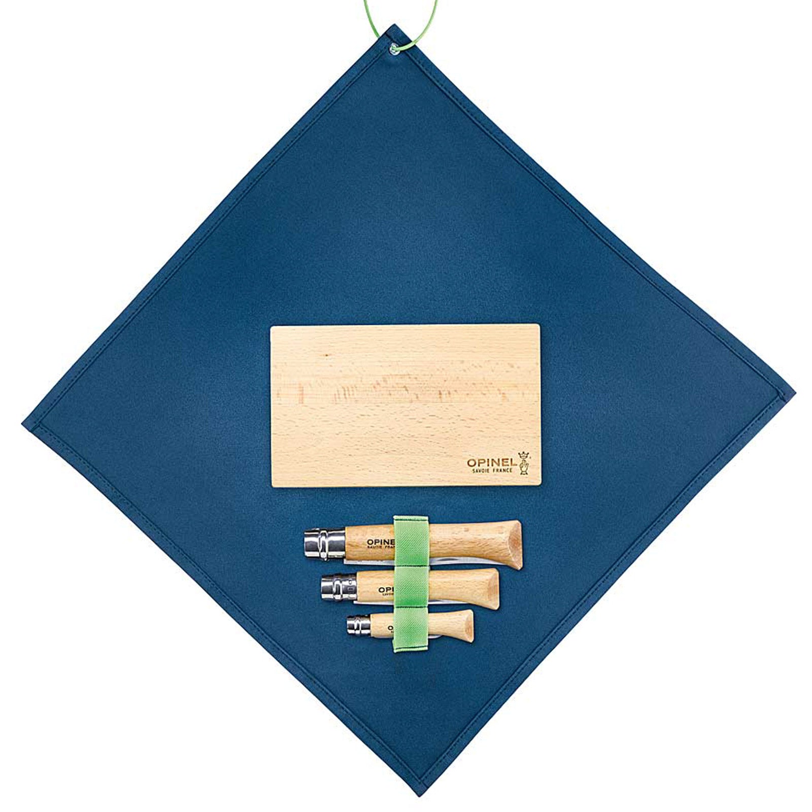 OPINEL Chef Knife Picnic Set Camping Kitchen Outdoor Bags Board Steel Wood