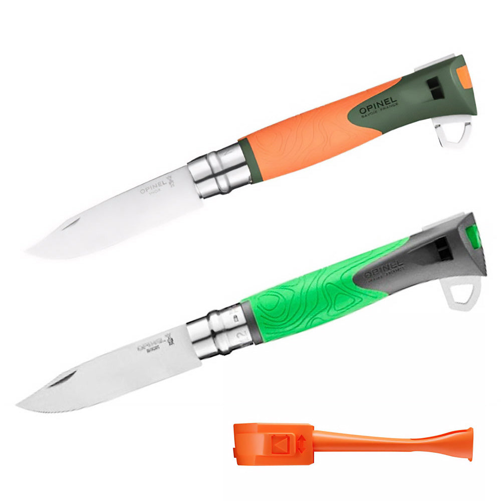 OPINEL Klappmesser No 12 Explore + Zeckenzange Arbeitsmesser Taschenmesser