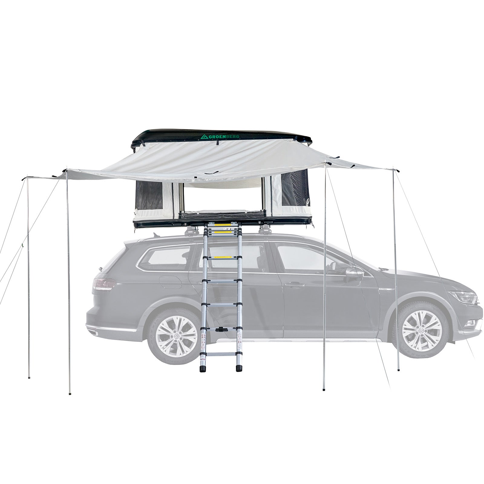 GROENBERG Tarp Hegagon Sonnensegel Camping Zelt Wind Schutz Outdoor Baumwolle