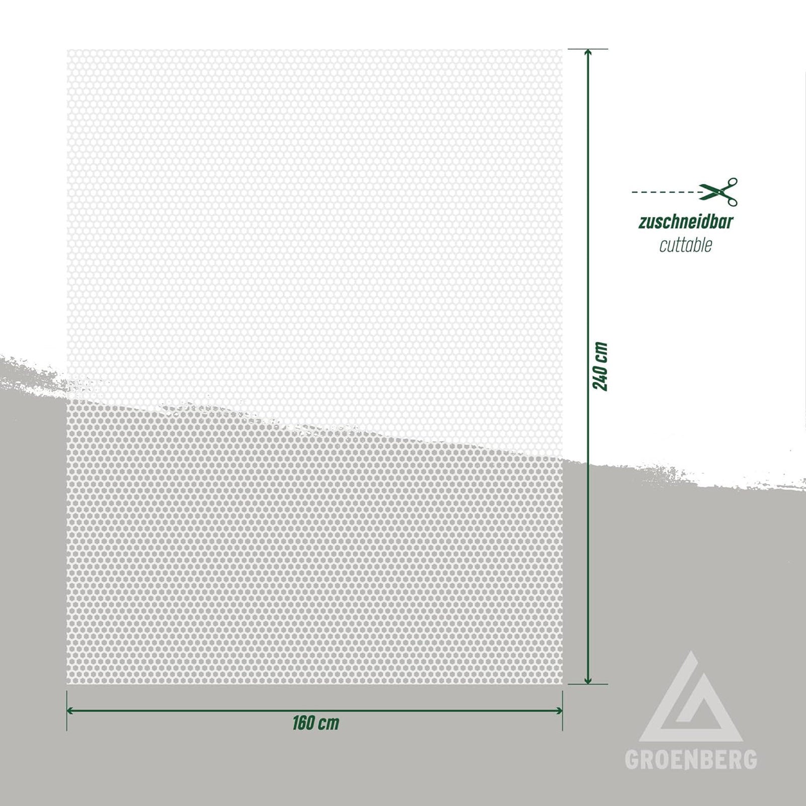 GROENBERG Matratzenunterlage 3D Air Mesh L Dachzelt Zubehör Matratze Belüftung