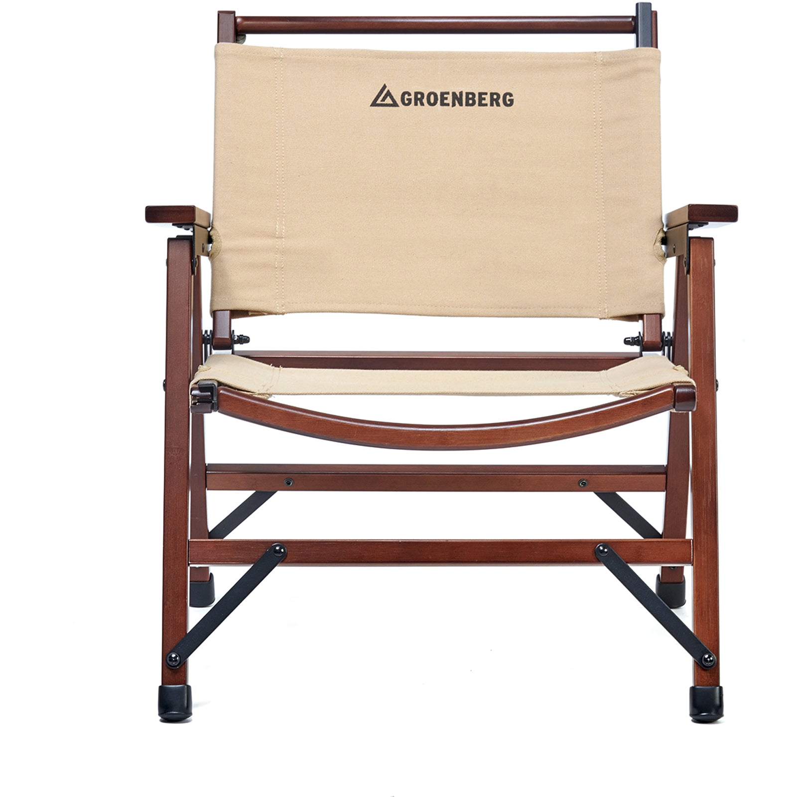 GROENBERG Klappstuhl Sot Small Retro Campingstuhl Faltstuhl Stuhl Faltbar Holz