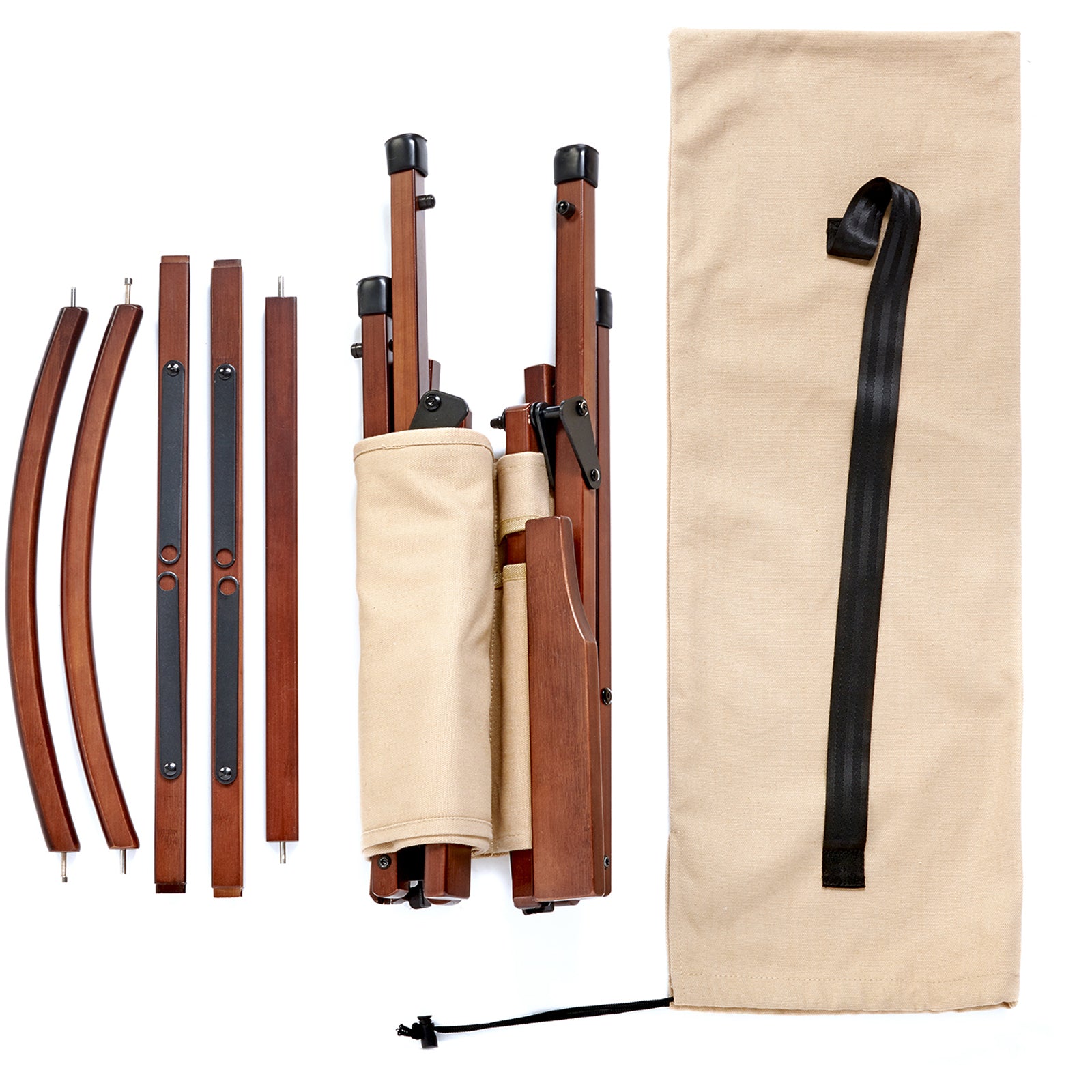 GROENBERG Klappstuhl Sot Small Retro Campingstuhl Faltstuhl Stuhl Faltbar Holz