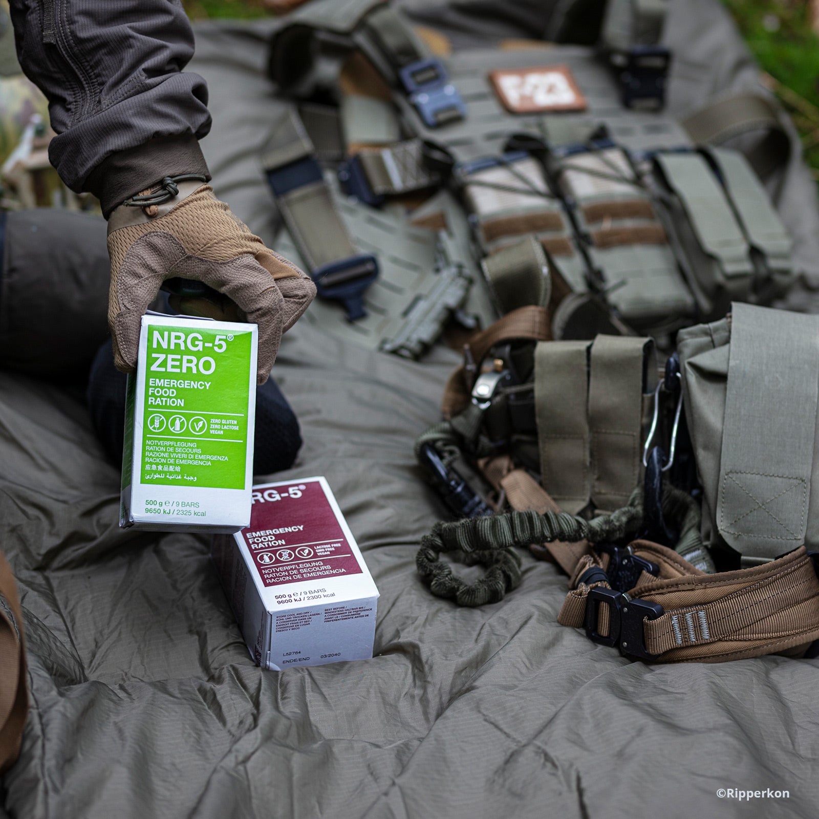 EMERGENCY FOOD NRG-5 ZERO Trekking Nahrung Not Ration Essen Glutenfrei Vegan