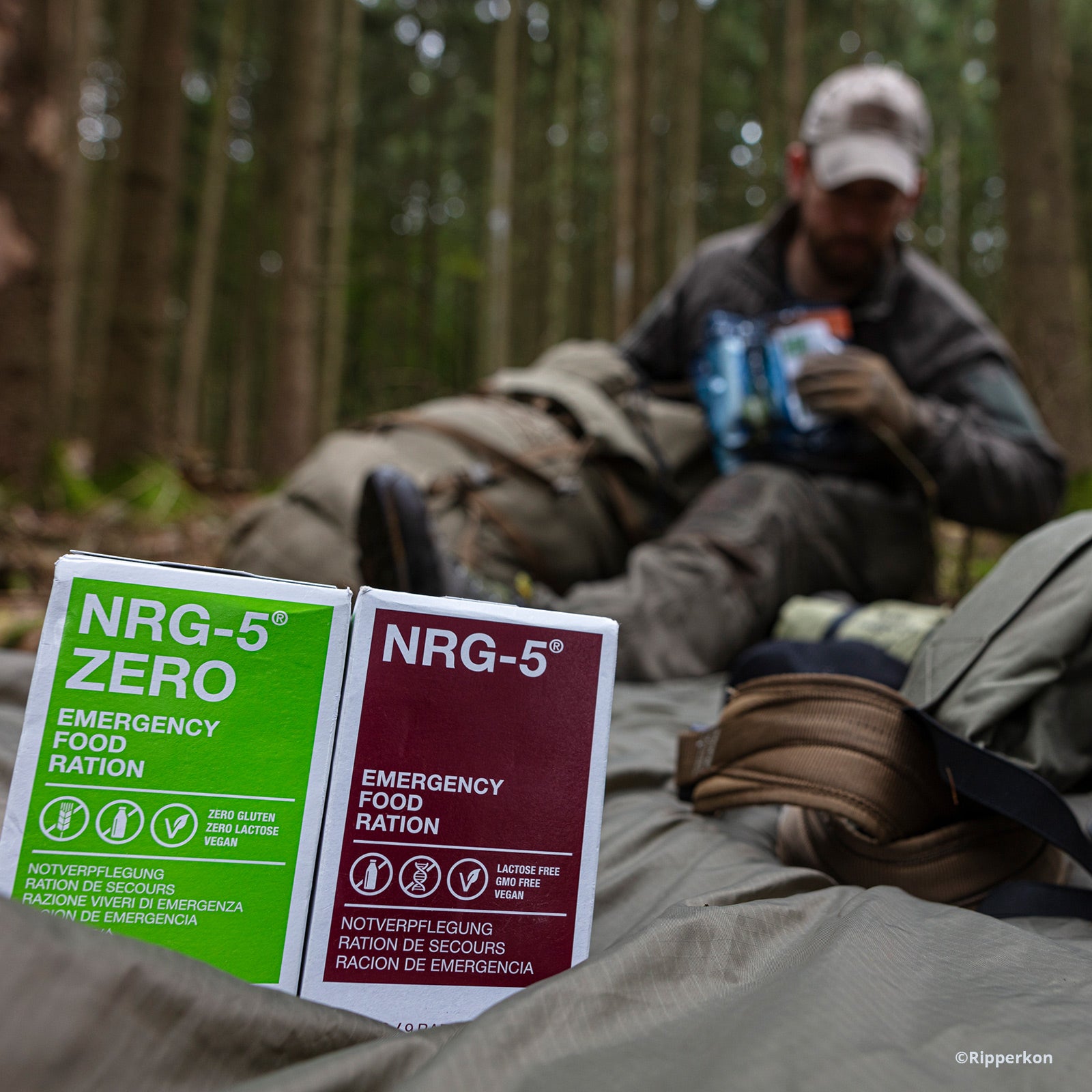 EMERGENCY FOOD NRG-5 ZERO Trekking Nahrung Not Ration Essen Glutenfrei Vegan