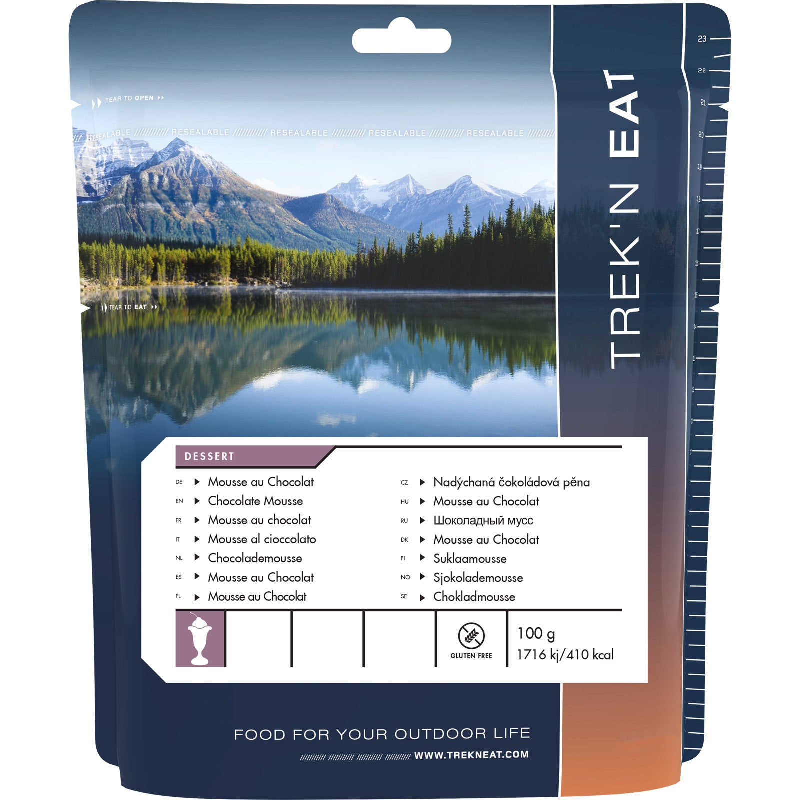 TREK'N EAT Chocolate Mousse Outdoor Trekking Emergency Ration Food Meal