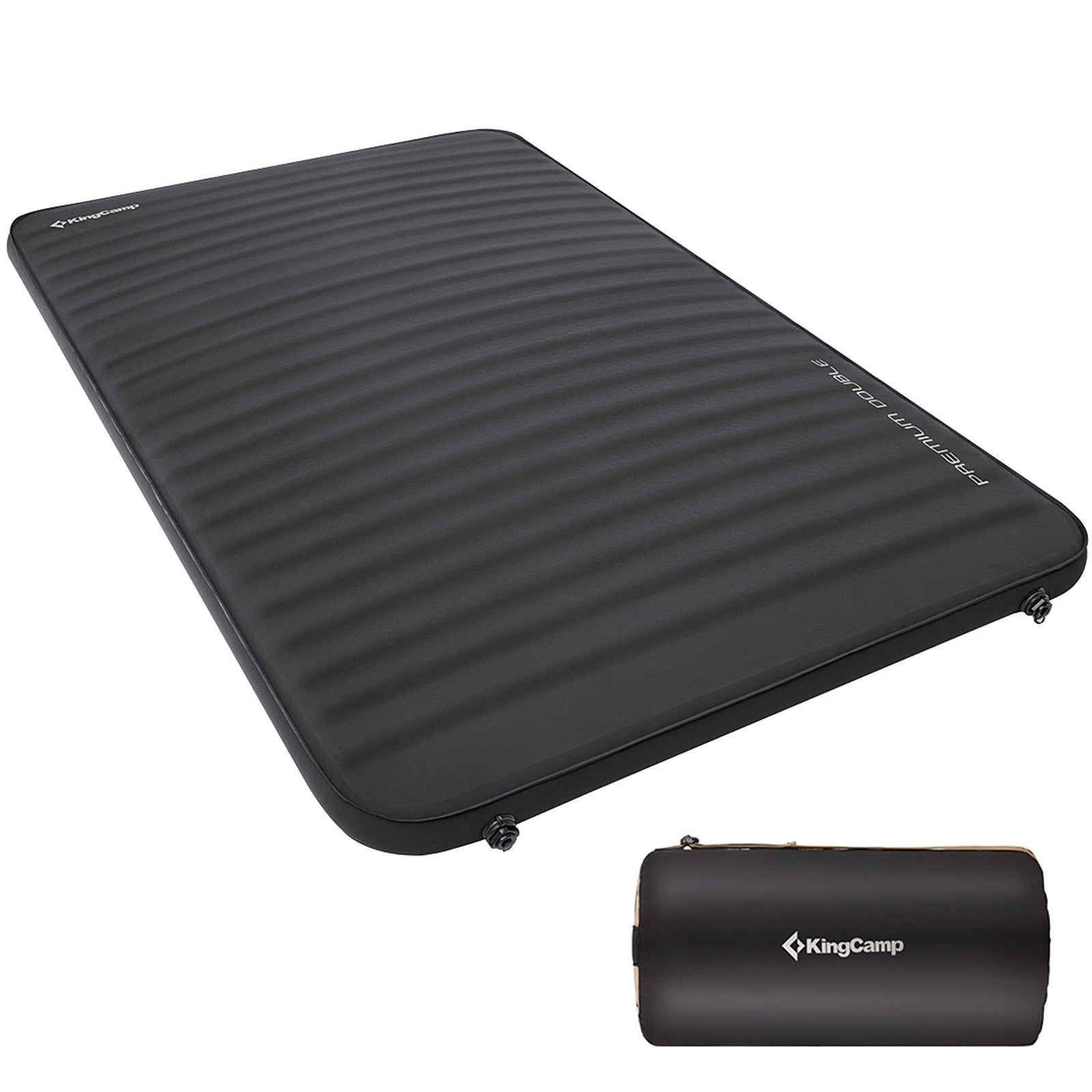 KINGCAMP Luftbett Premium Double Isomatte Selbstaufblasend Camping Bett 7,5 cm