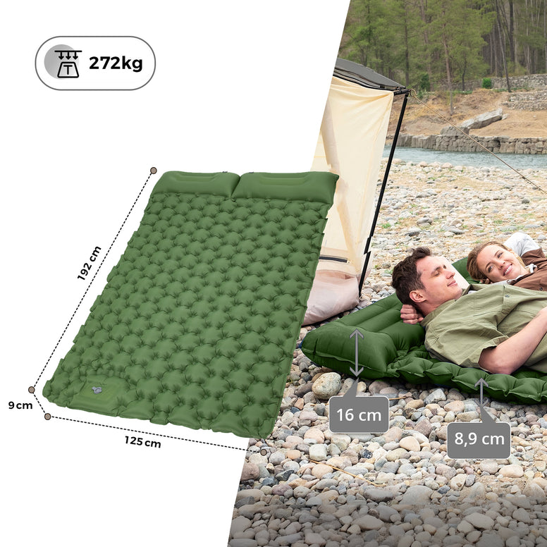 KINGCAMP Camping Luftbett Wildwood Double 2 Personen Doppel Isomatte 1,6 kg