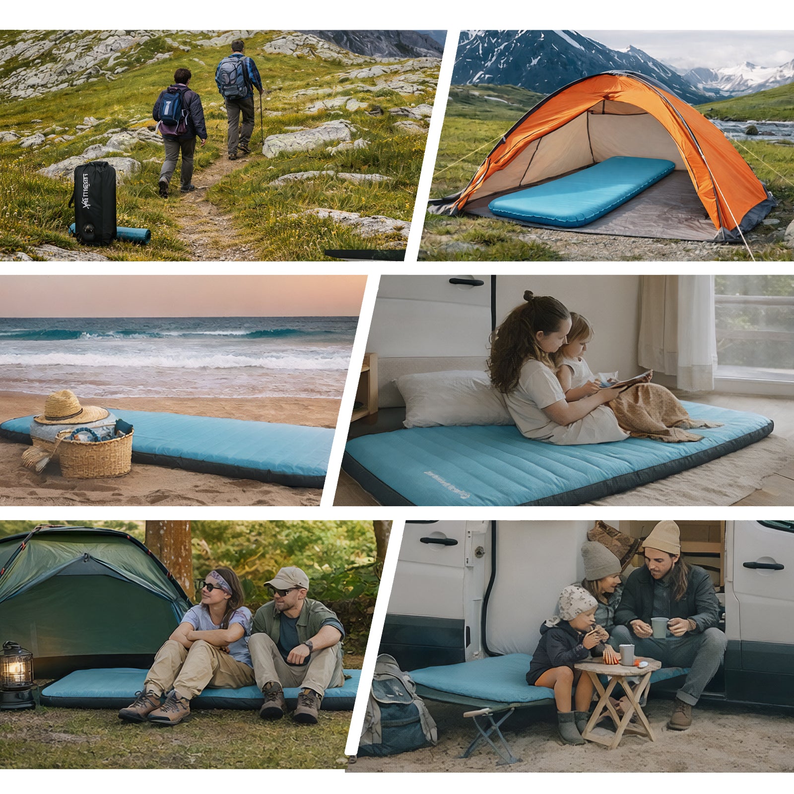 KINGCAMP Isomatte Super Light Comfort Memoryschaum Luftbett Camping 10 cm