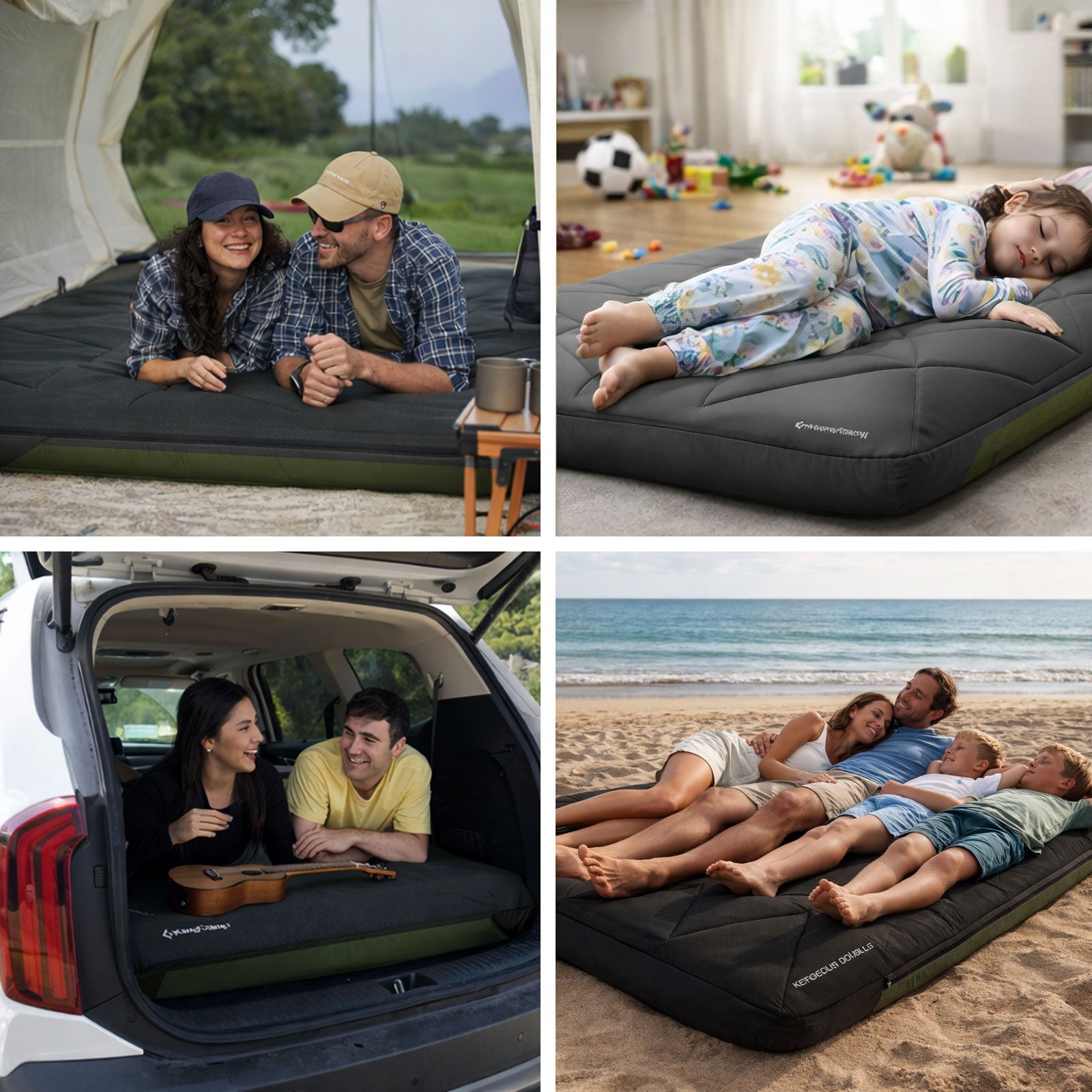 KINGCAMP Luftbett LuxeAir Double 2 Personen Camping Isomatte + Bezug 17 cm