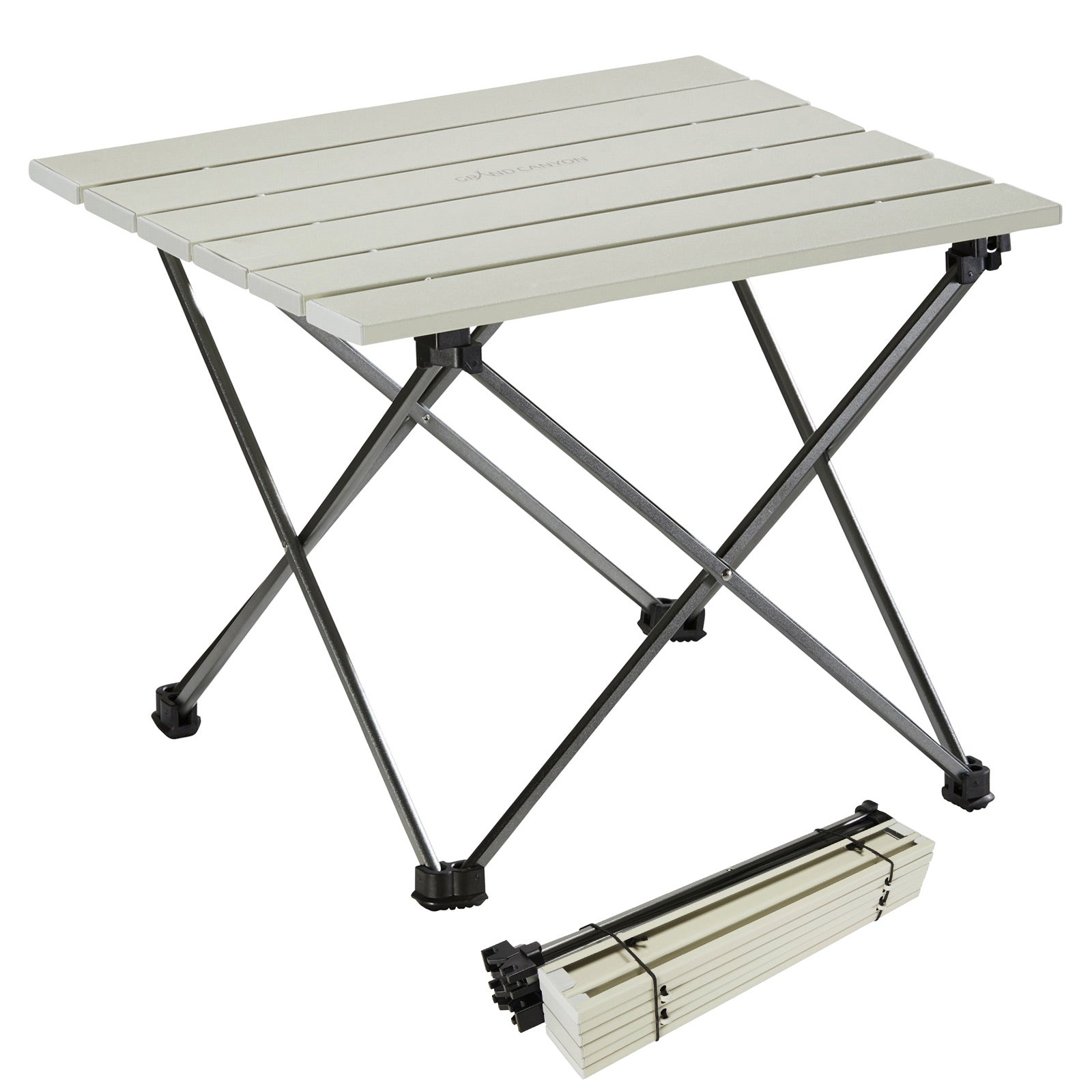 GRAND CANYON Tucket Mini Aluminum Rolling Table Camping Side Folding Table Lightweight Bivy