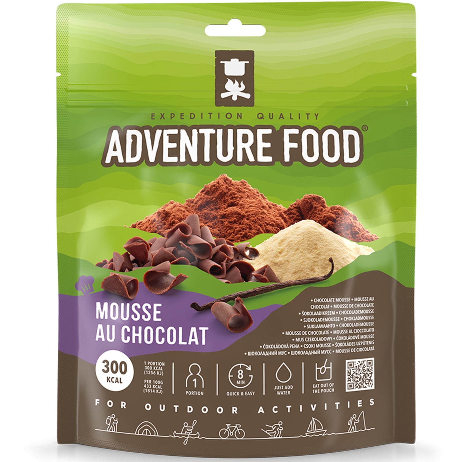 ADVENTURE FOOD Mousse au Chocolat Outdoor Mahlzeit Trekking Essen Not Nahrung