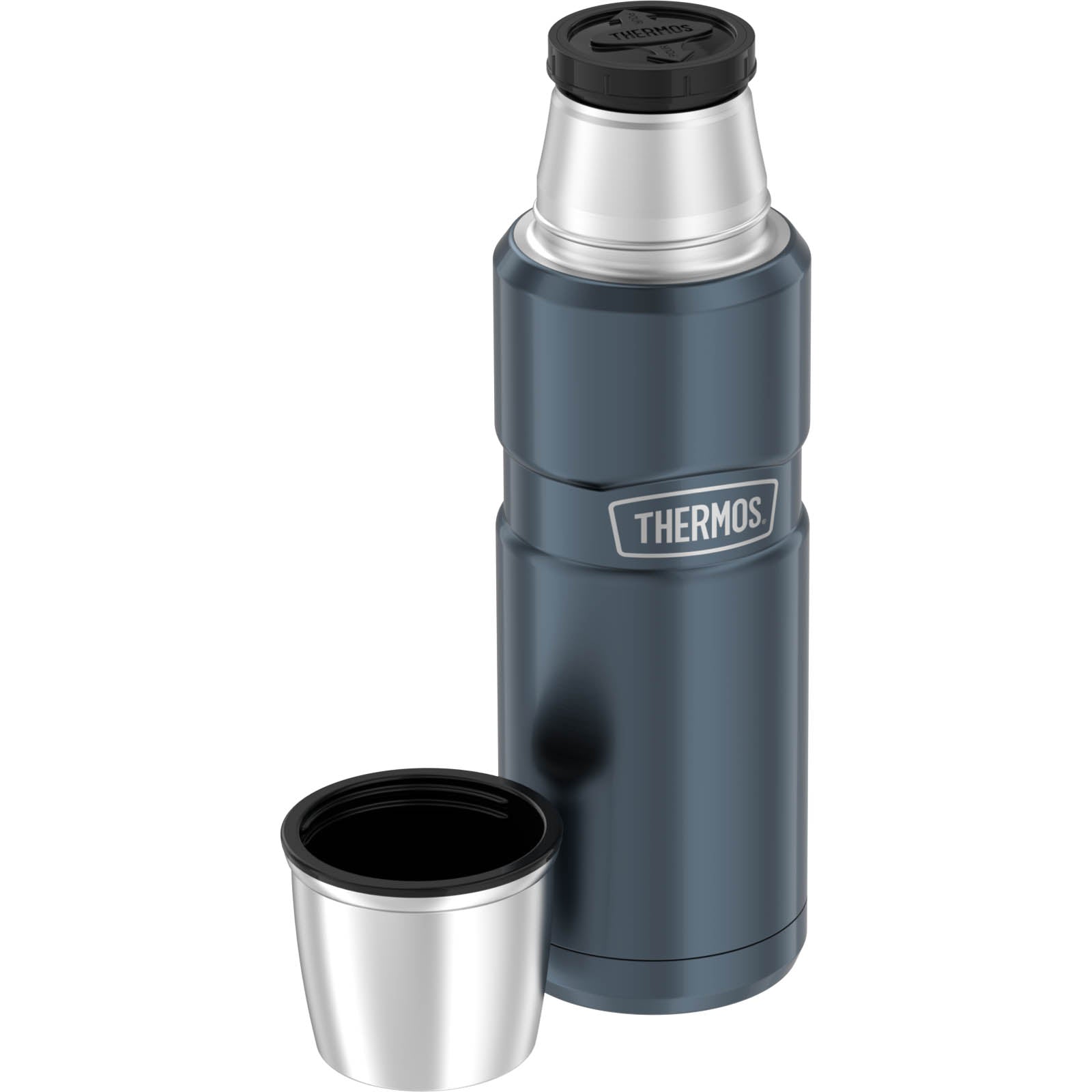 THERMOS Kanne King Isolierflasche 0,47L Flasche Isolierkanne Tee Drehverschluss