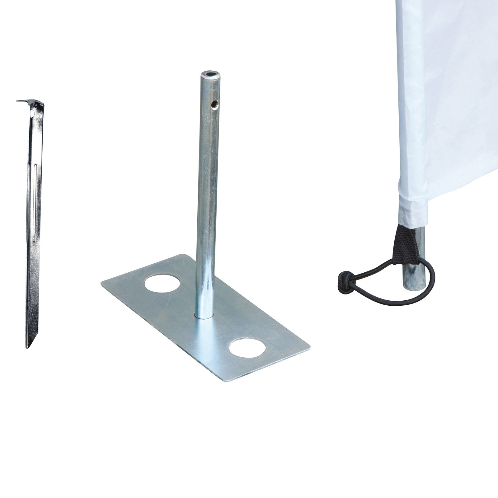BO-CAMP Set of 4 sand peg plates for wind protection beach ground plate ground anchor