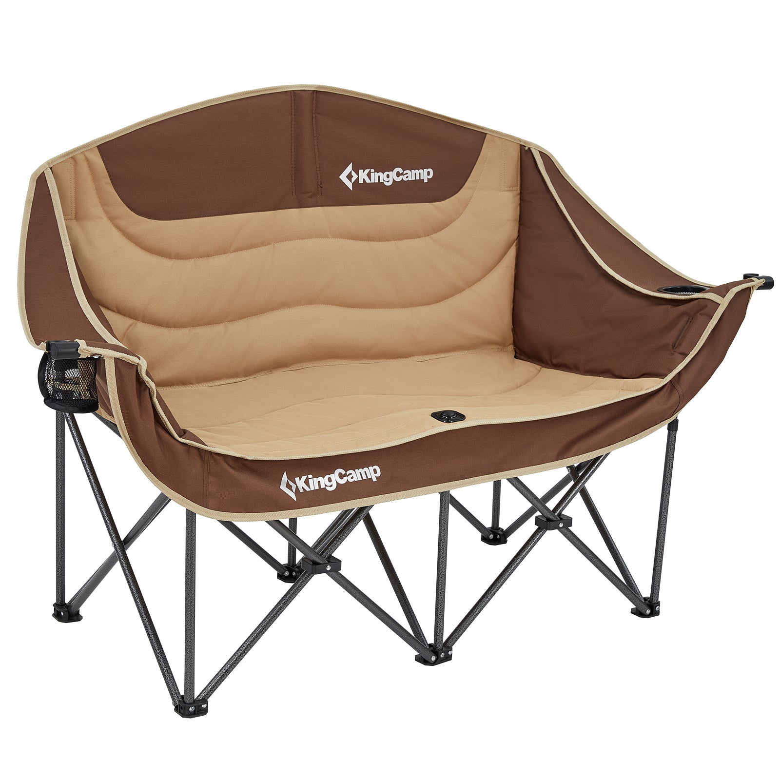 KINGCAMP Camping Sofa Duo Deluxe Double Lounge 2 Person Folding Chair Couch 200kg