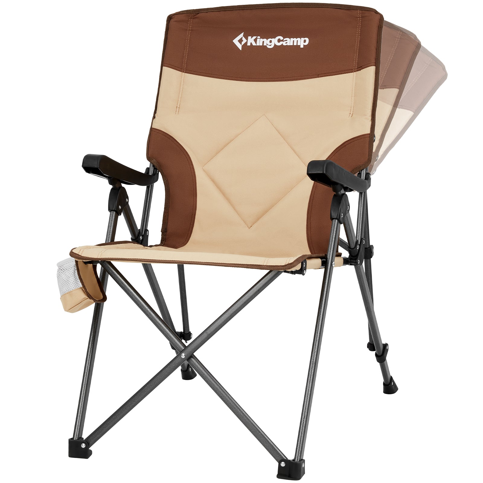 Chaise de camping KINGCAMP Chaise pliante de camping Pinedale Chaise pliante en acier réglable
