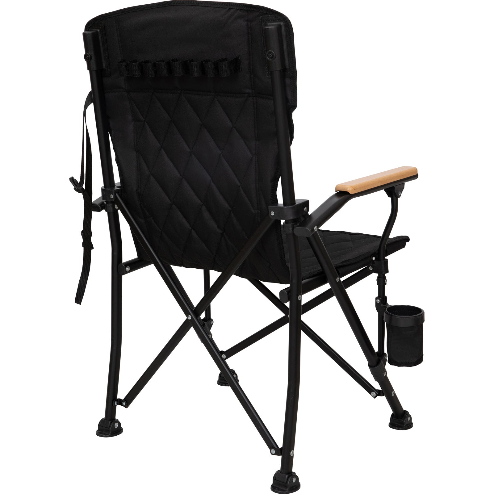 KINGCAMP Campingstuhl Creekwood Outdoor Camping Sessel Stuhl Holz Armlehne 136kg