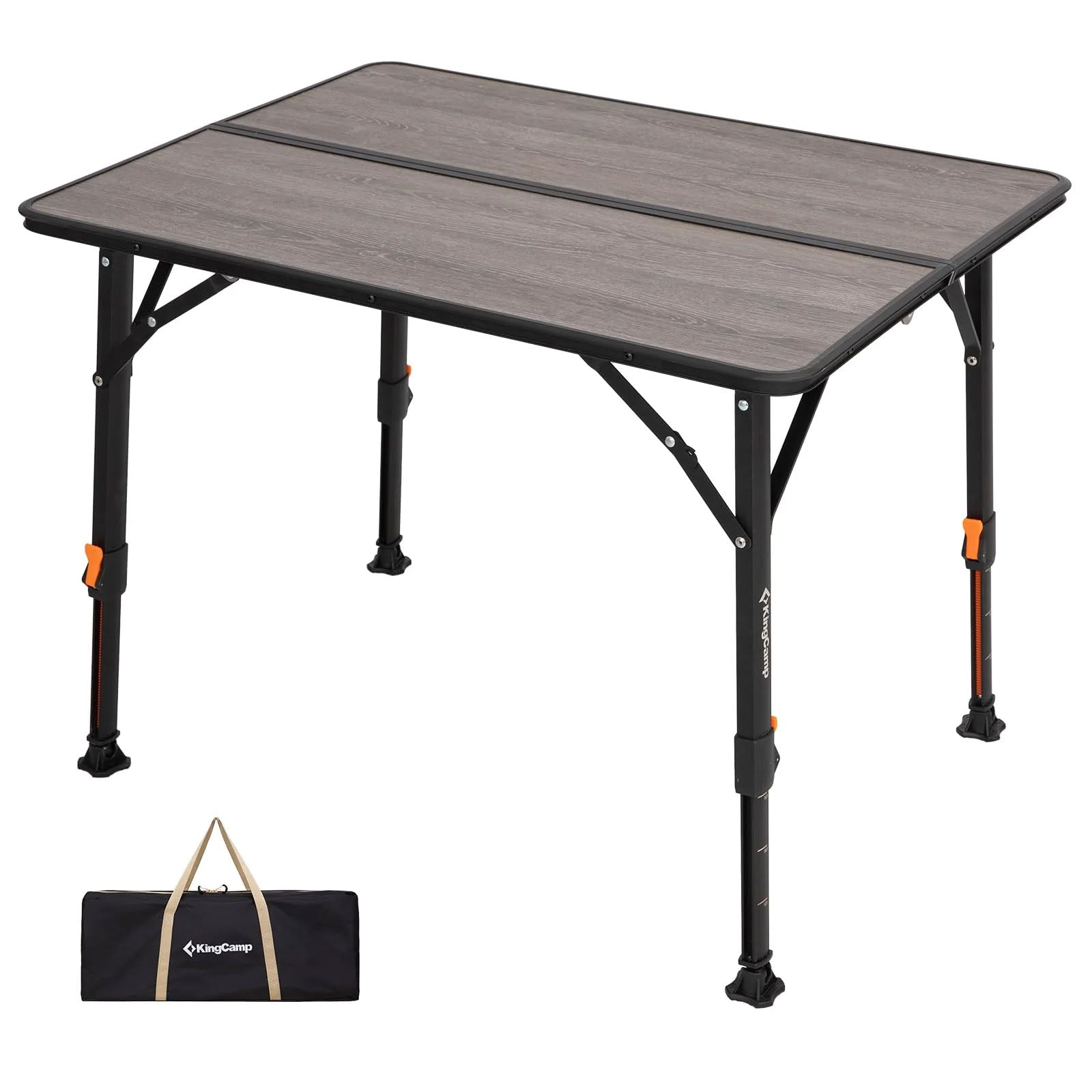 KINGCAMP Campingtisch Meteora Camping Falttisch Klapptisch Leicht Stufenlos