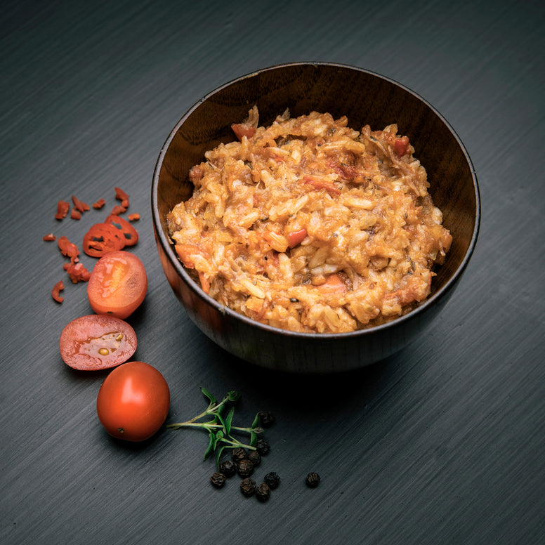REAL TURMAT Porc effiloché avec riz Repas de randonnée Nourriture de plein air Ration alimentaire