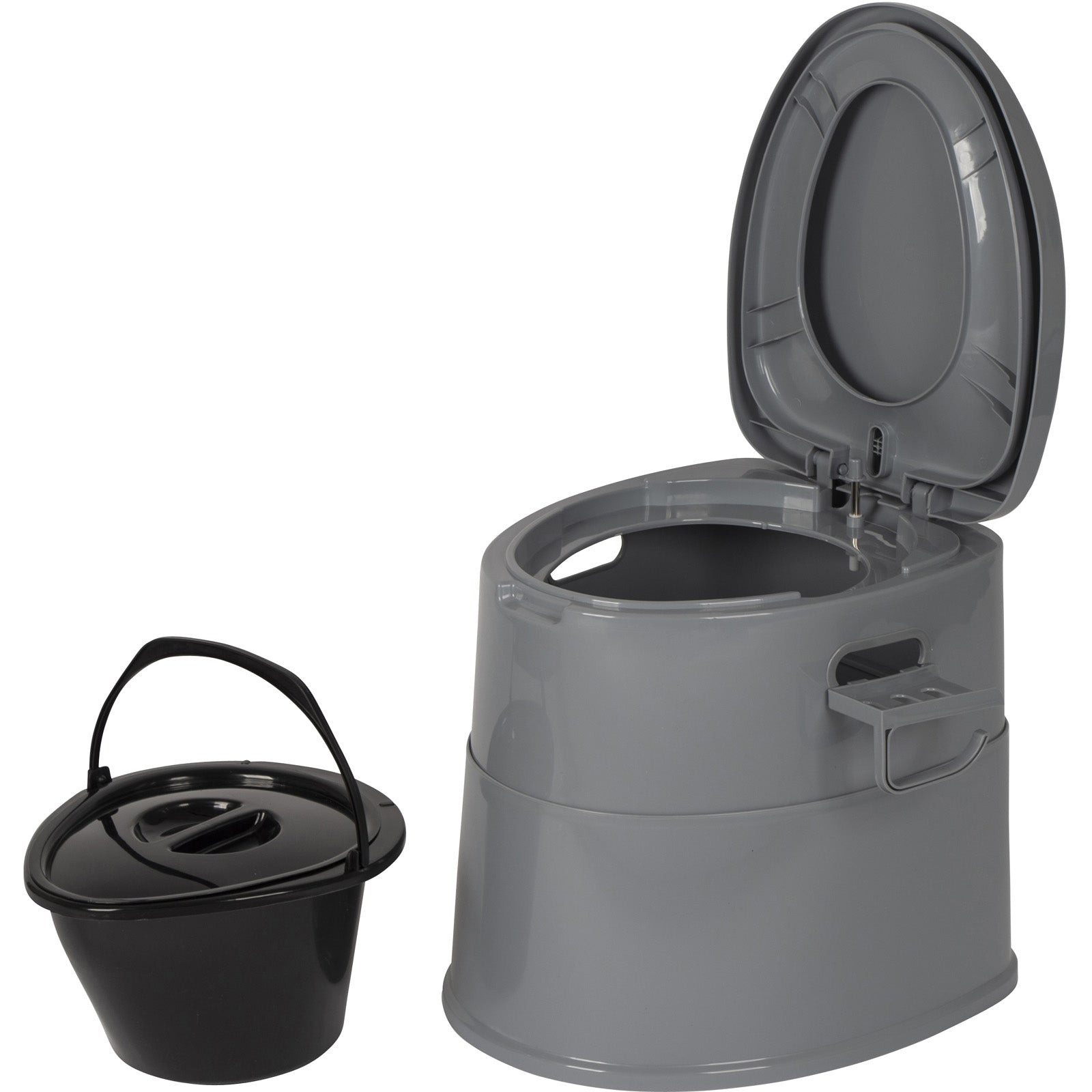 BO-CAMP Campingtoilette Portable Eimer Toilette Reise Camping WC Mobil 46cm Hoch