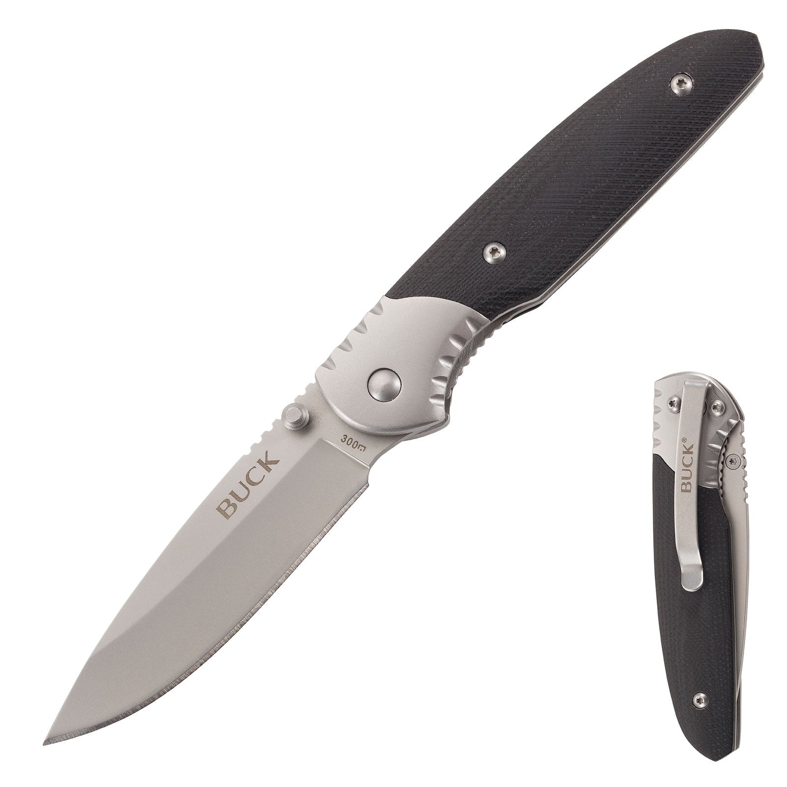BUCK Glacier Folding Knife - Pocket Knife Hunting Knife One-Handed Knife Outdoor G10