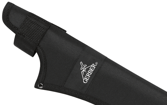 GERBER Machete Gator Jr - Bowie Bush Knife Work Machete Chopping Knife + Saw Axe