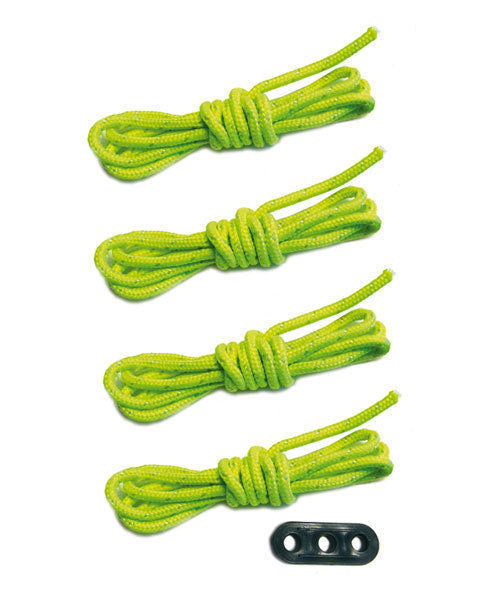 4 x 3 m reflektierende Abspannleine -Zeltschnur Leine Schnur Seil -Nylon - Ø 3mm