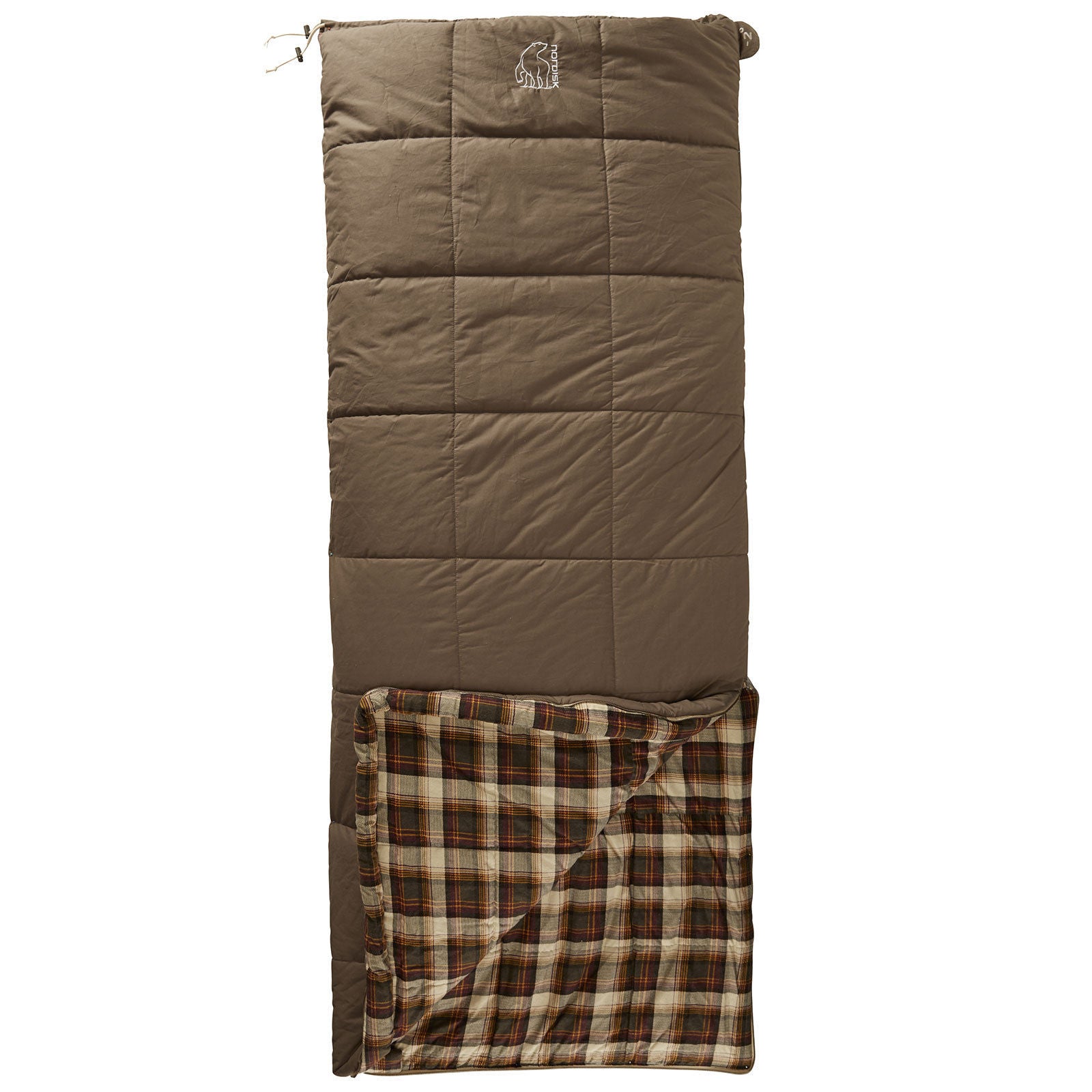 NORDISK Sleeping Bag Almond Camping Blanket Sleeping Bag Wide Flannel 100% Cotton