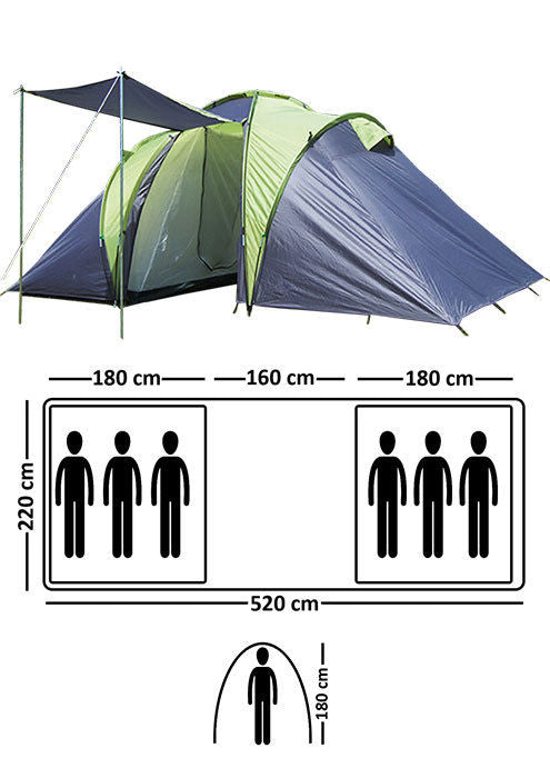 EXPLORER tent Sierra -4 5 6 person camping family tent dome tent camping tent