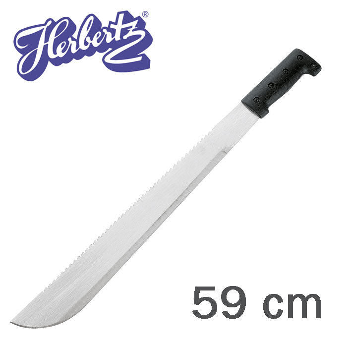 HERBERTZ Machete - Bush knife + saw - Chopping knife - Garden work machete 59 cm!