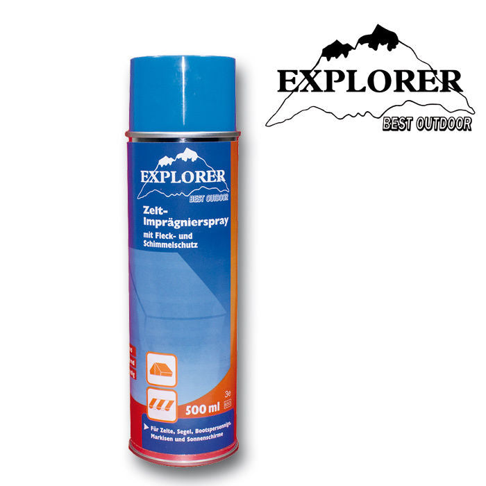 EXPLORER Tent Waterproofing Spray Impregnation Tarpaulin Awning Textile Protection 500ml