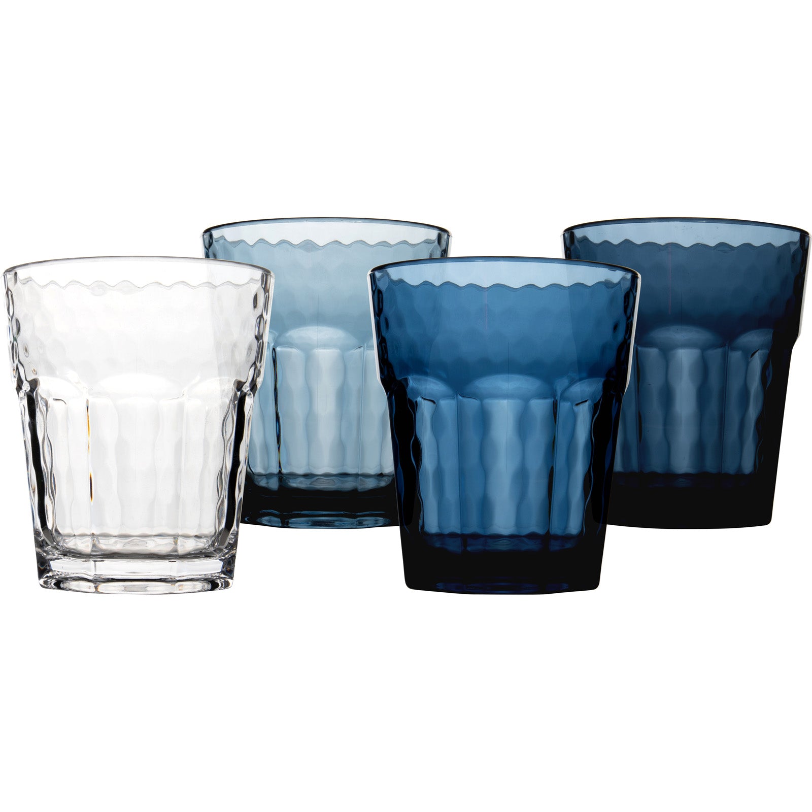 BO-CAMP Camping Glasses Set of 4 Mix&amp;Match Travel Drinking Glass Water Wine Glass 200 ml