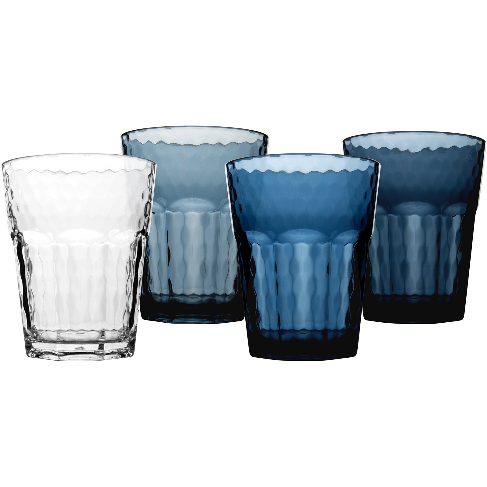 BO-CAMP Camping Glasses Set of 4 Mix&amp;Match Travel Drinking Glass Water Wine Glass 400 ml