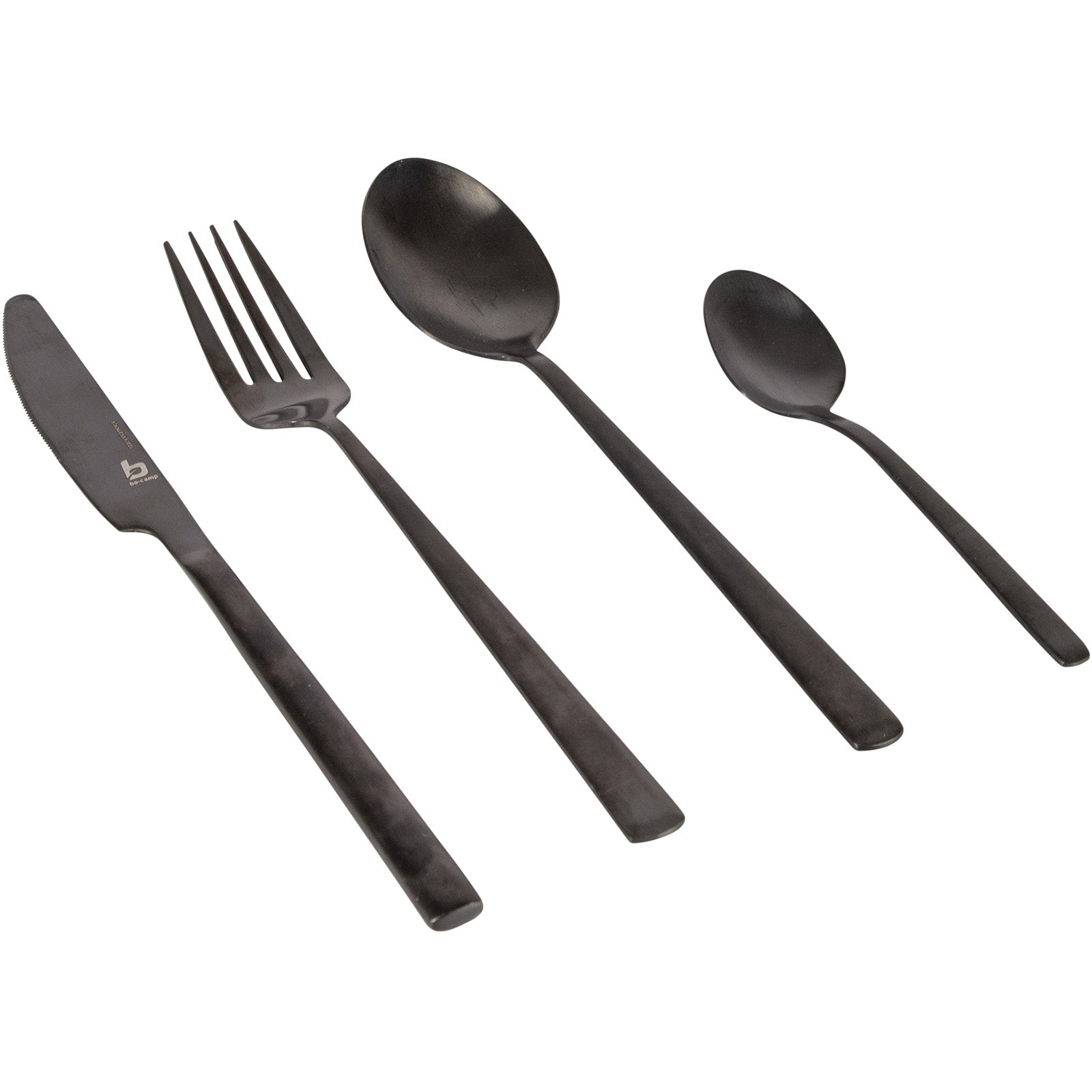 BO-CAMP Camping Besteckset Corson Reise Besteck Set Essbesteck Edelstahl 16tlg