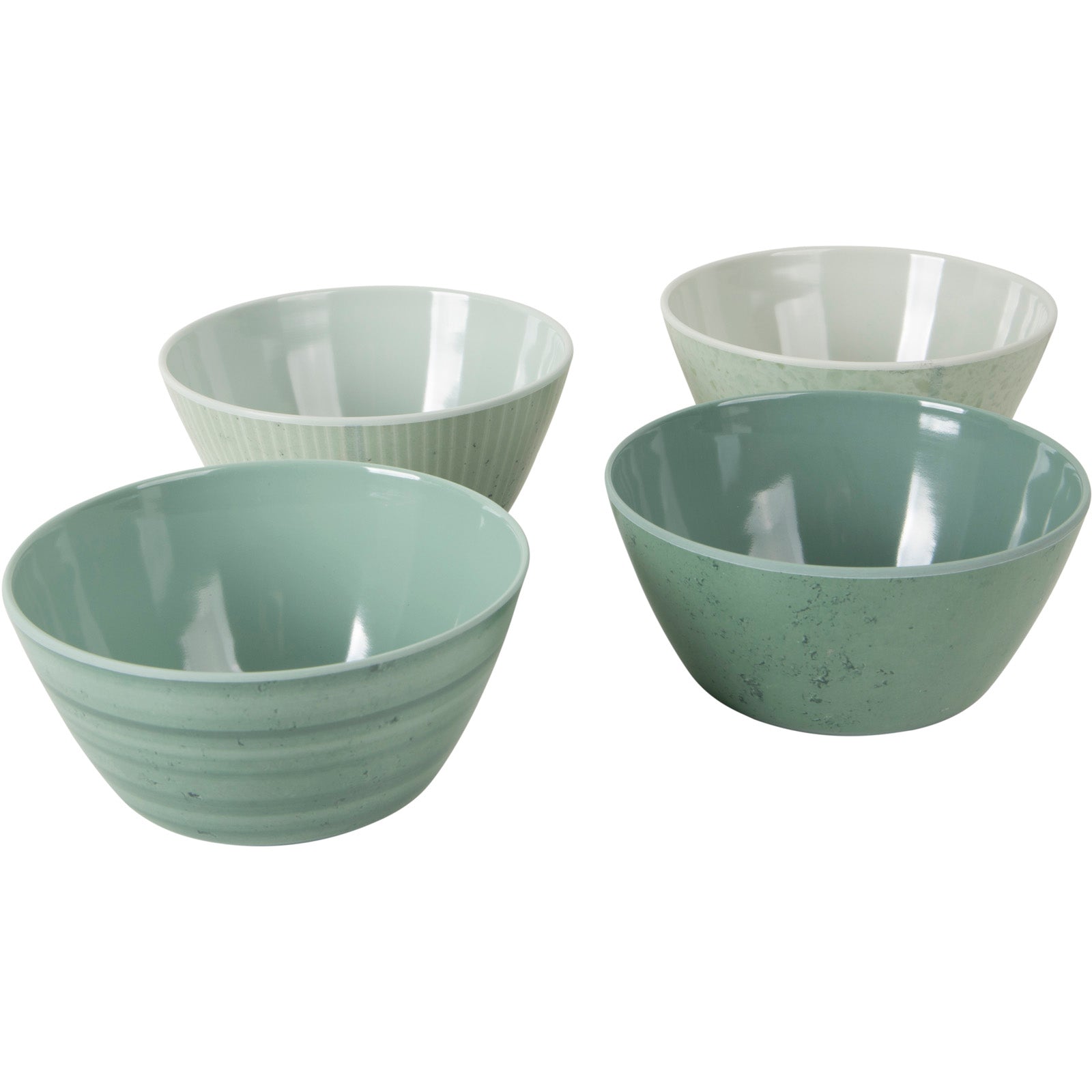 BO-CAMP melamine camping tableware set mix&amp;match dinnerware plates cups 16 pieces