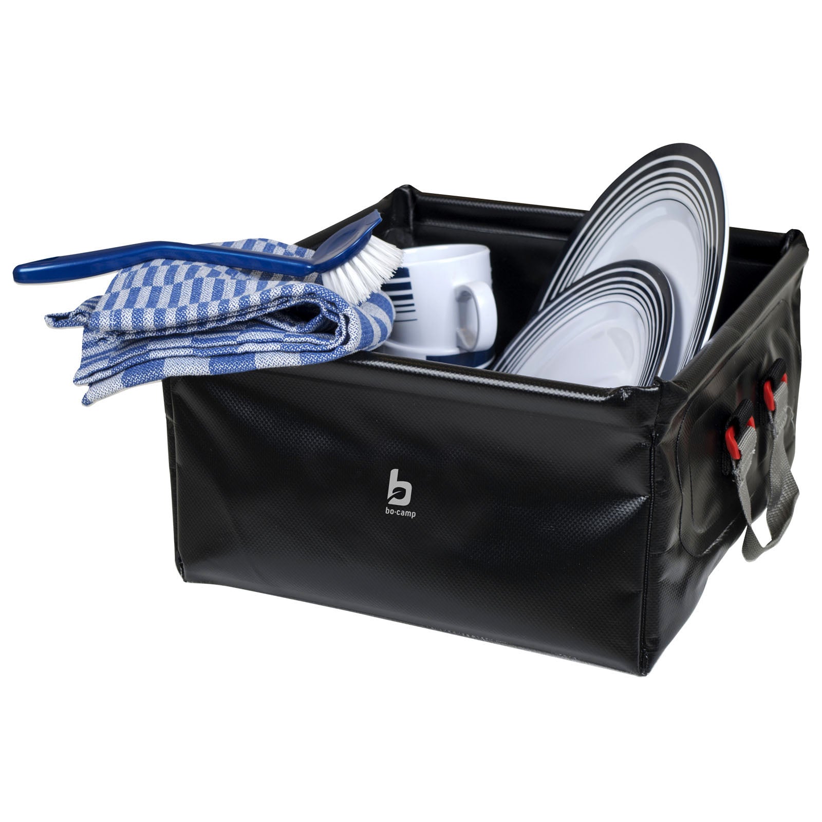 Seau pliable pour le camping BO-CAMP, bassin à vaisselle, seau à eau pliable, lavabo 12 L