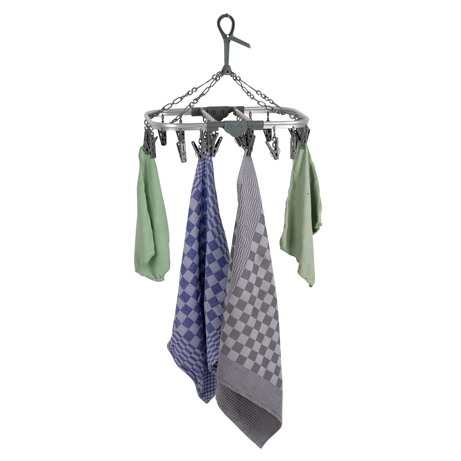 BO-CAMP Mini Rotary Clothes Dryer Clothes Rack Laundry Line Dryer Compact Camping