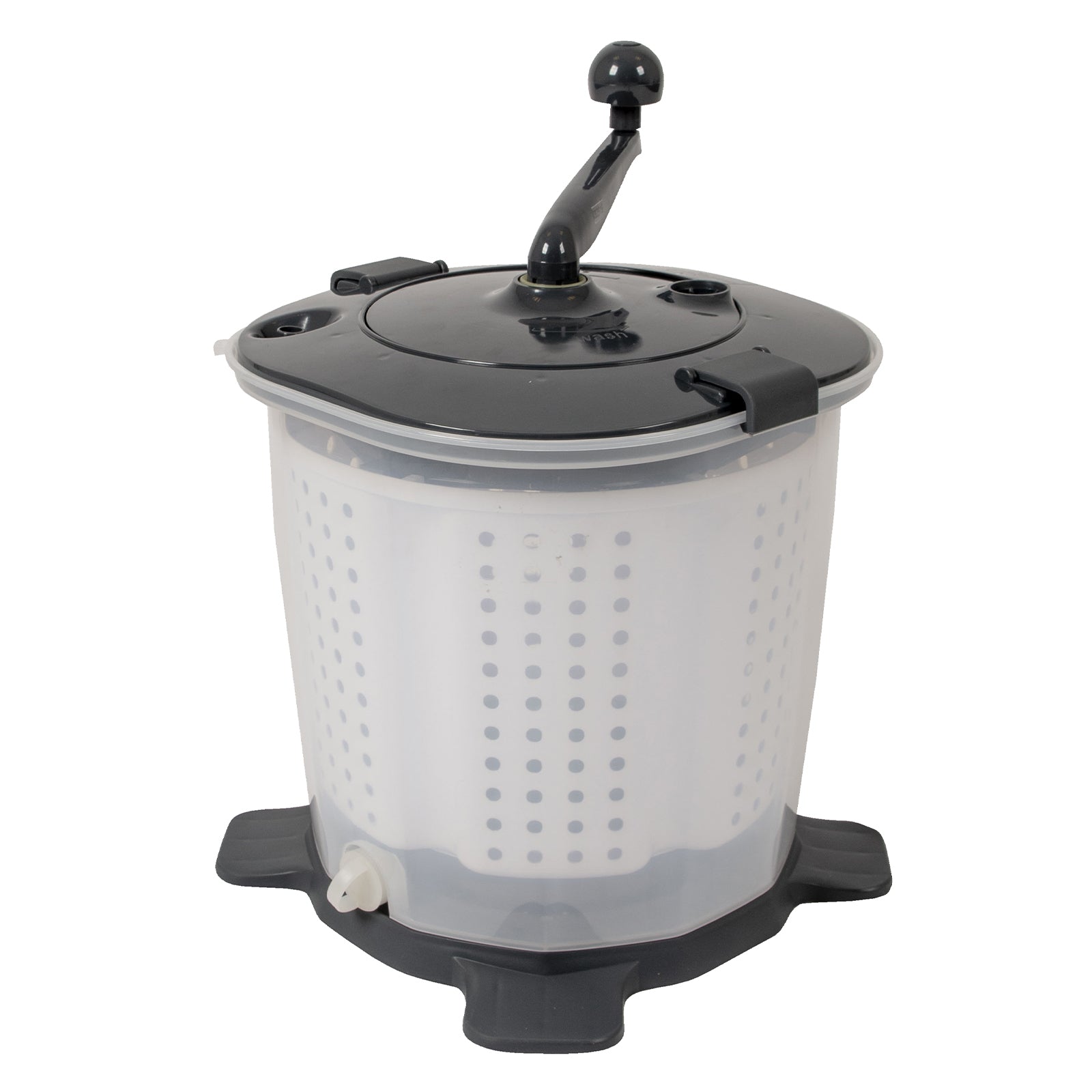 BO-CAMP Mobile Mini Camping Travel Hand Washing Machine Crank Laundry Dryer 2kg