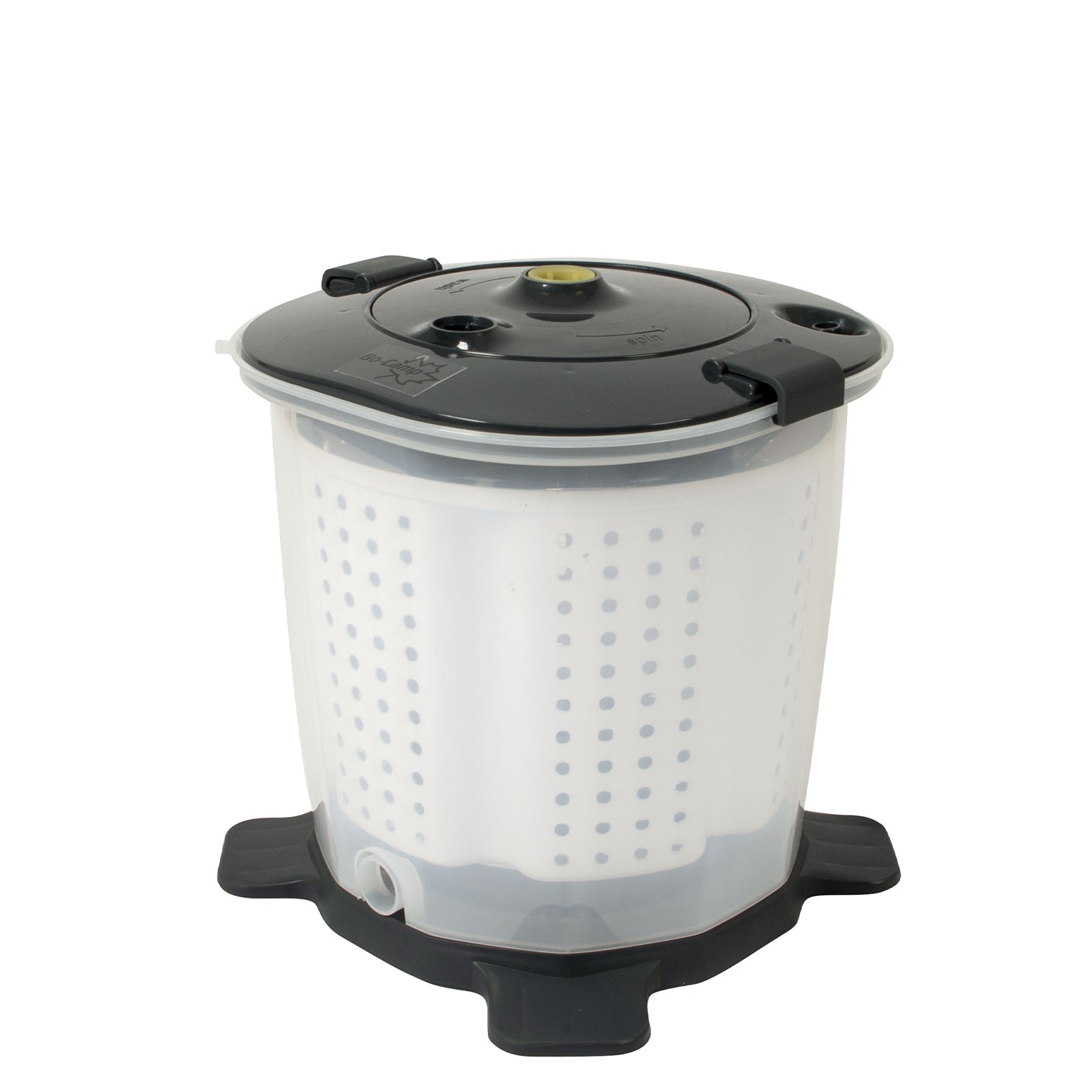 BO-CAMP Mobile Mini Camping Travel Hand Washing Machine Crank Laundry Dryer 2kg