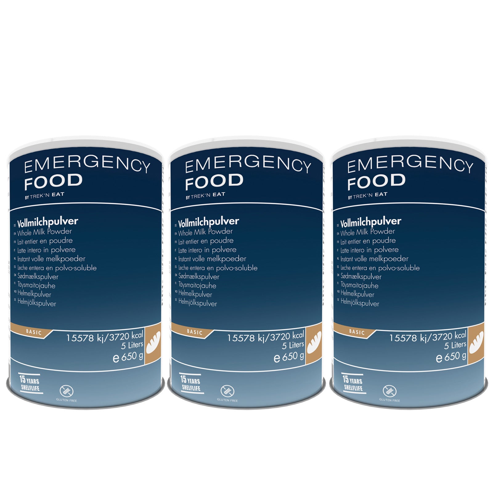 EMERGENCY FOOD 3 x Milk Powder Trekking Emergency Food Emergency Food Vegetarian