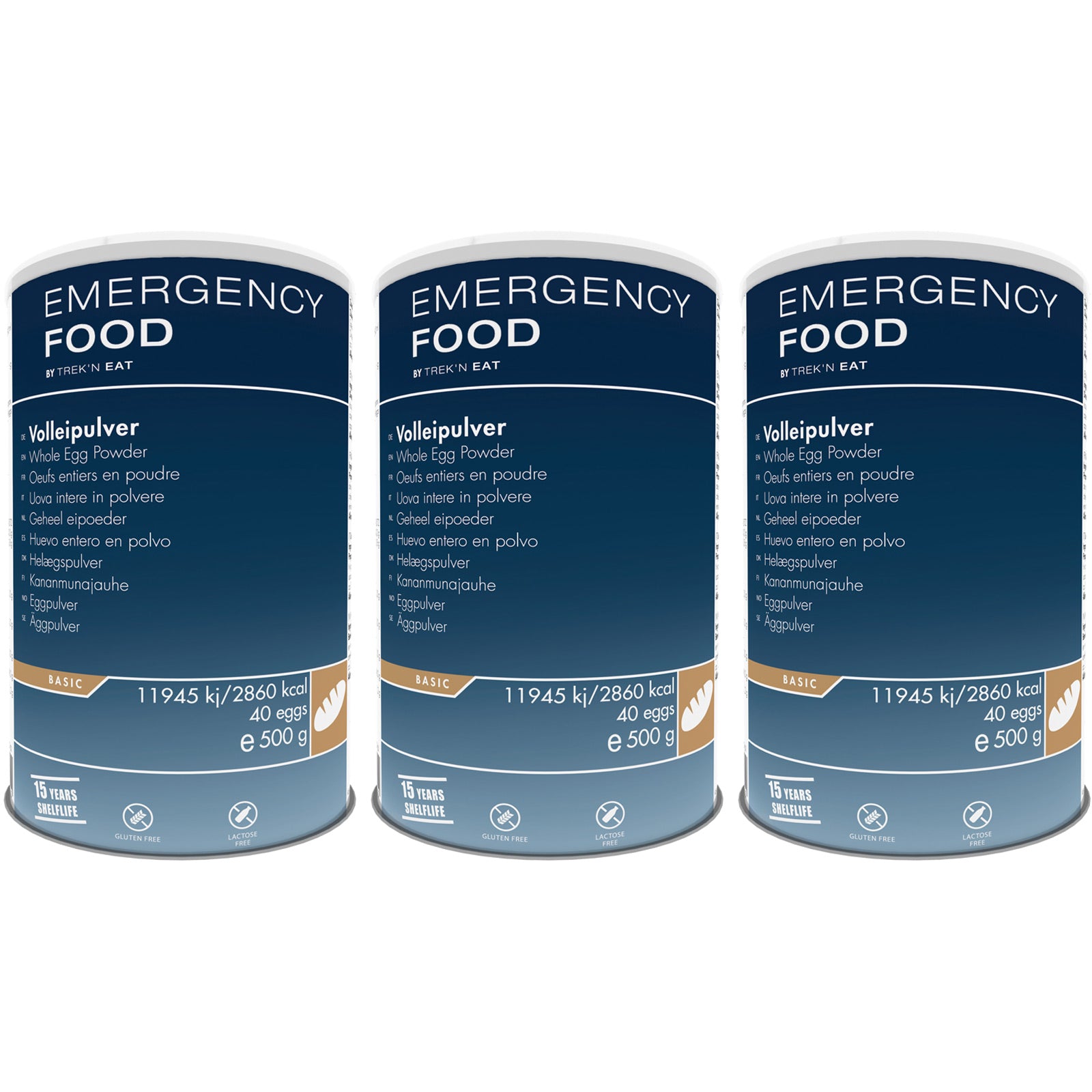 ALIMENTS D'URGENCE 3 x Poudre d'œuf entier Trekking Emergency Food Emergency Food Végétarien