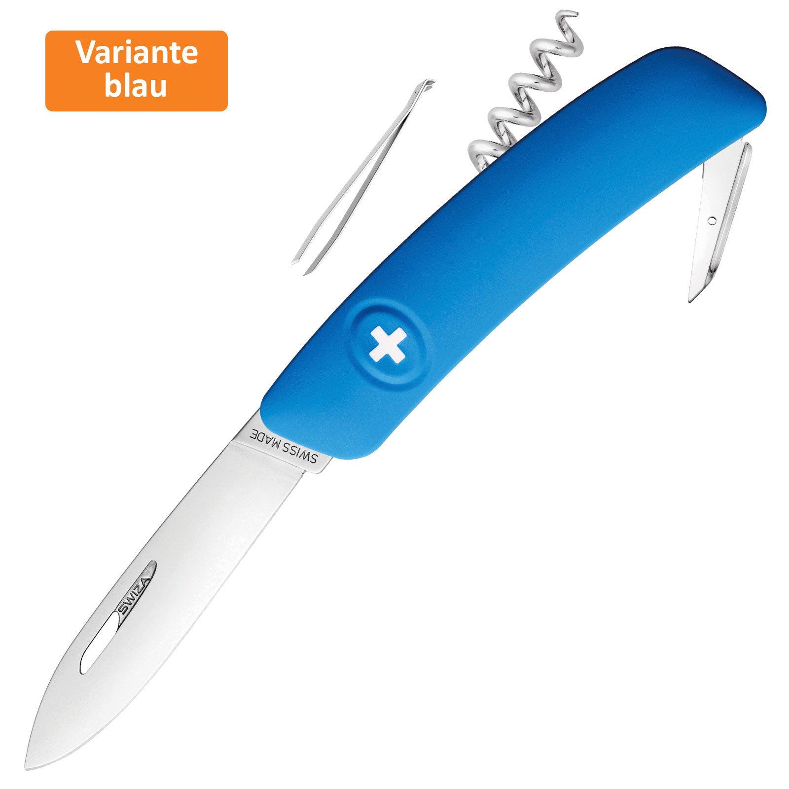 Couteau suisse SWIZA D01 - Couteau de poche pliant 4 couleurs 6 fonctions