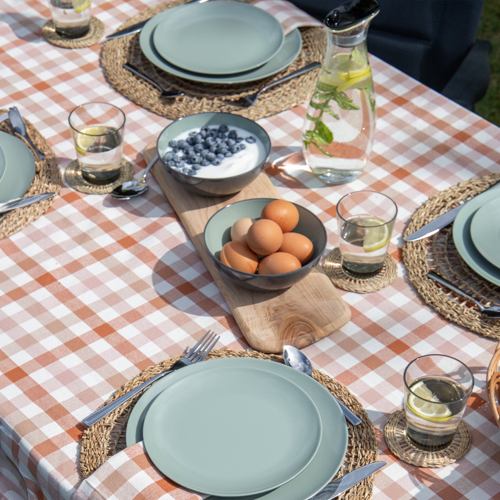 GIMEX Melamine Tableware Set Vivid Line 12-piece Camping Dinnerware Picnic Plate