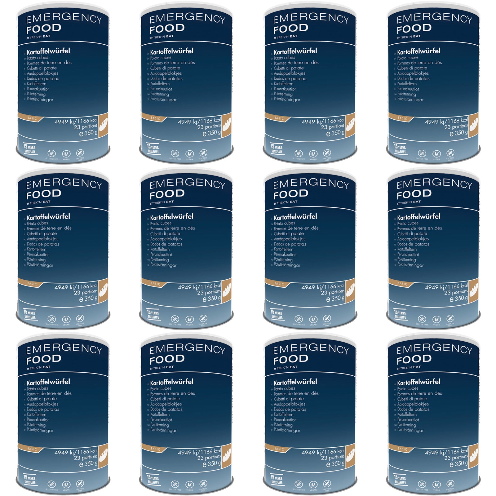 EMERGENCY FOOD 12 x Butter Powder Trekking Emergency Food Emergency Food Vegetarian