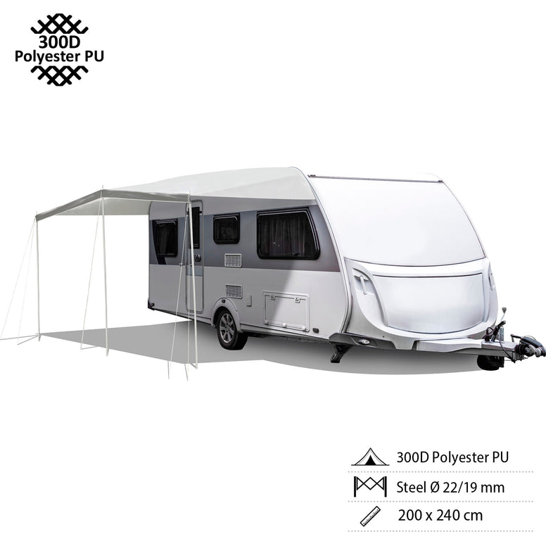 BRUNNER sun sail CaraShade camping bus sun canopy caravan awning piping