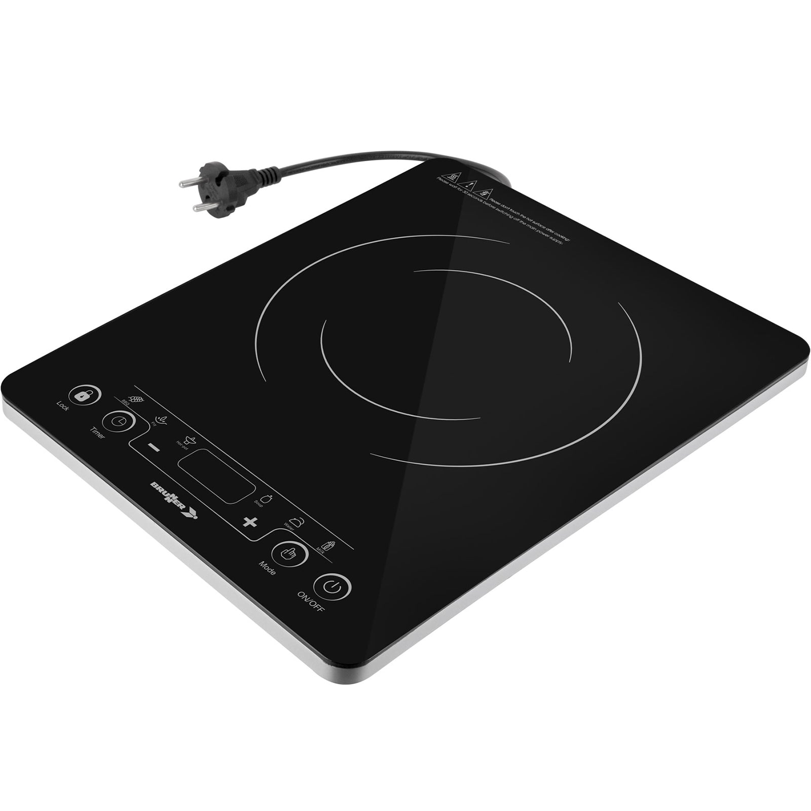 BRUNNER Camping Hob HotPoint Induction Electric Grill Stove Glass Ceramic 2kW