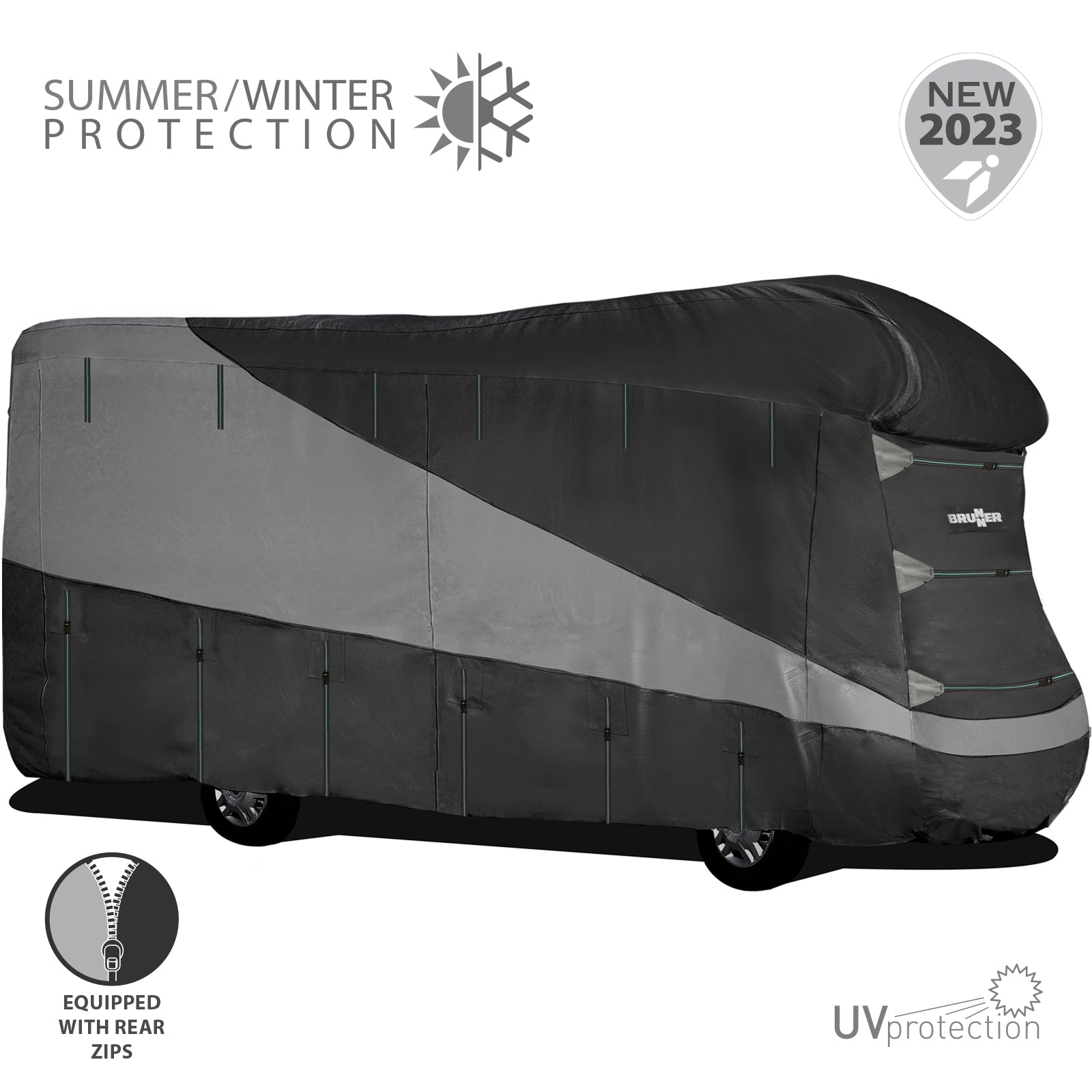 BRUNNER Motorhome Protective Cover Camper Cover 12M Tarpaulin Cover 550-600 cm